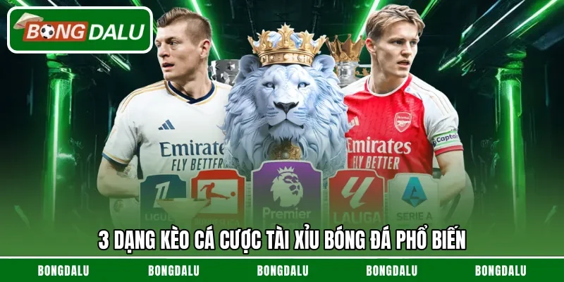 3 dạng kèo cá cược tài xỉu bóng đá phổ biến