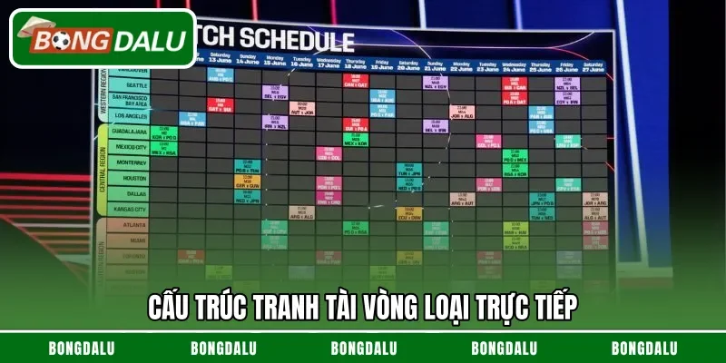 Cấu trúc tranh tài vòng loại trực tiếp 