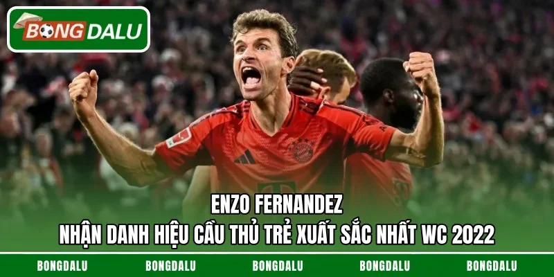 Enzo Fernandez nhận danh hiệu cầu thủ trẻ xuất sắc nhất WC 2022