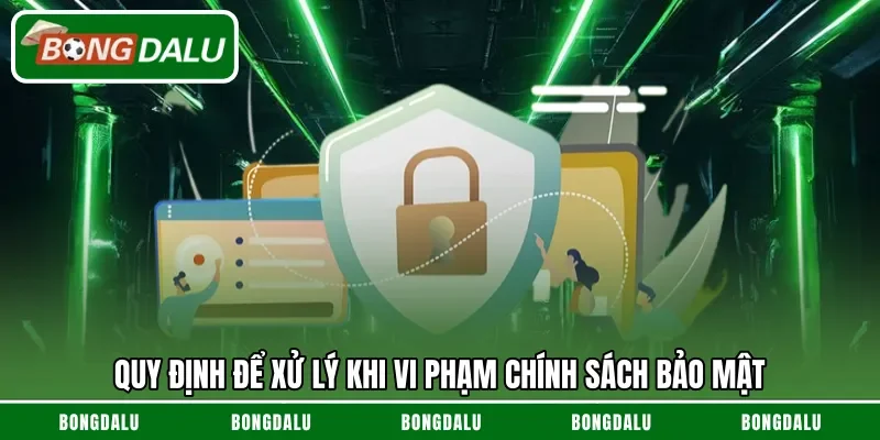 Quy định để xử lý khi vi phạm chính sách bảo mật
