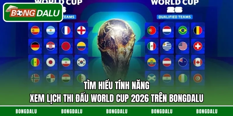 Tìm hiểu tính năng xem lịch thi đấu World Cup 2026 trên bongdalu
